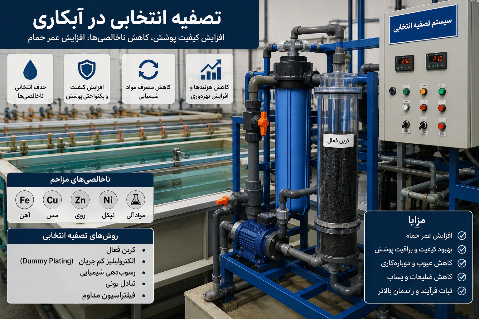 تصفیه انتخابی در آبکاری چیست؟